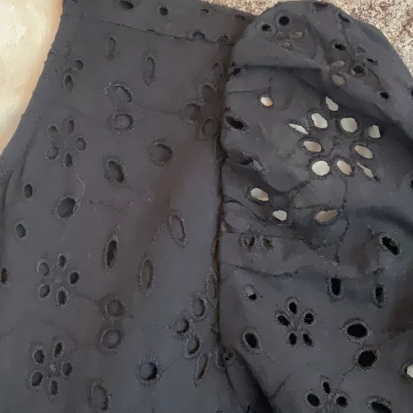 NWT J.CREW black short-sleeved dress with pockets and v neck - Picture 6 of 14